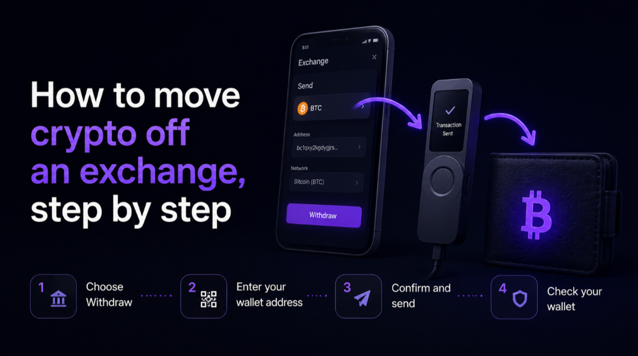 How to move crypto off an exchange, step by step