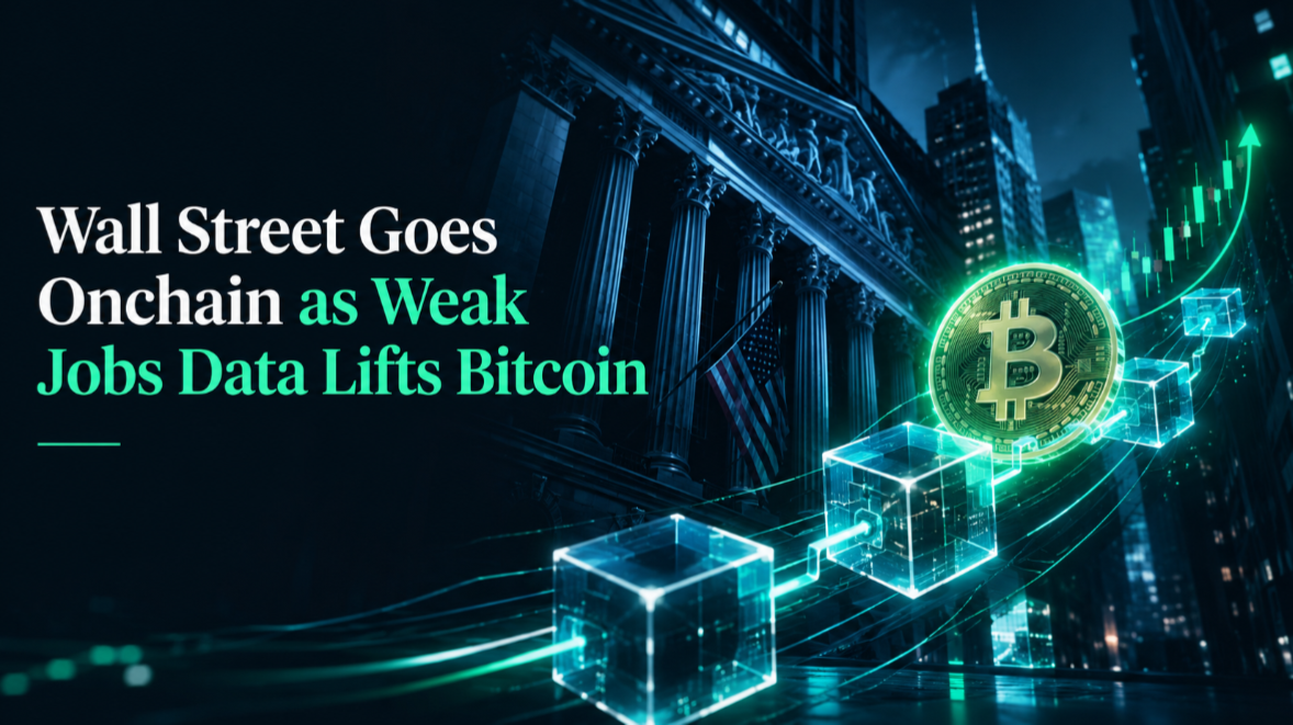 Wall Street Goes Onchain as Weak Jobs Data Lifts Bitcoin